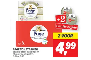 Page Toiletpapier 2 voor €4,99 aanbieding