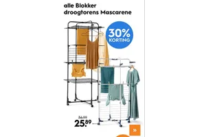 Droogtoren nu 30.00% korting aanbieding