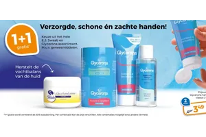 Glycerona handgel 1 plus 1 gratis aanbieding