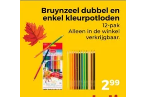 dubbel en enkel kleurpotloden