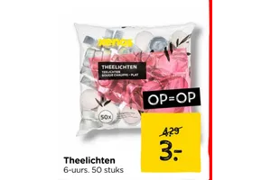 Theelichten aanbieding