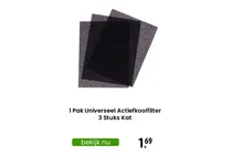 universeel actiefkoolfilter