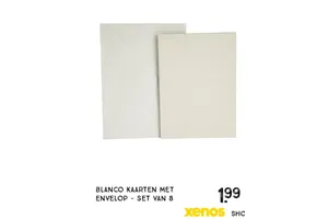 blanco kaarten met envelop