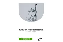 voerbak placemat voor katten