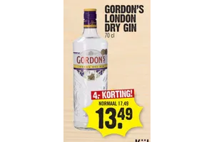 London Dry Gin nu voor €4.00 aanbieding