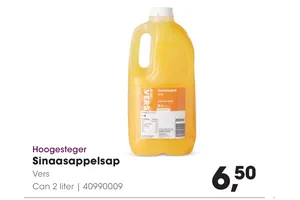 Sinaasappelsap aanbieding