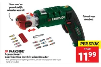 accuschroef boormachine met bit wisselhouder