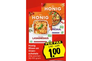 honig mixen en oven schotels