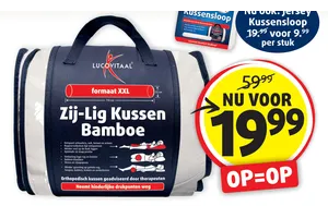 zij lig kussen bamboe