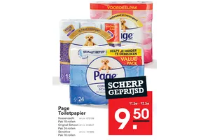 Page Toiletpapier aanbieding