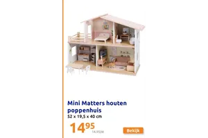 mini matters houten poppenhuis