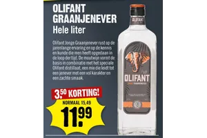 Jonge Graanjenever nu voor €3.50 aanbieding