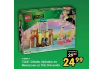 lego wicked 75681 glinda elphaba en nessarose op shiz university