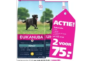 Eukanuba Adult Kip 2 voor €75,00 aanbieding