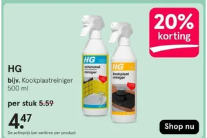 Schimmelreiniger nu 20.00% korting aanbieding