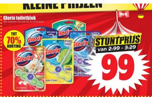 Glorix toiletblok aanbieding