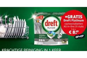 Dreft Platinum vaatwastabletten aanbieding