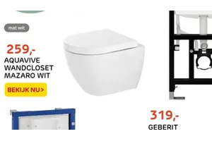 Inbouwreservoir aanbieding