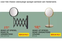 make up spiegel rond 3x vergrotend