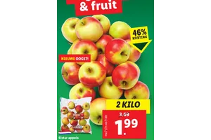 Elstar appels nu 46.00% korting aanbieding