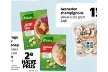 gesneden champignons