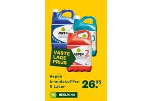 Aspen brandstof aanbieding