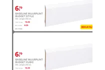 baseline muurplint budget cubic