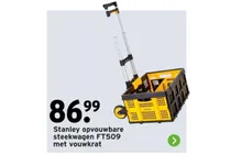 opvouwbare steekwagen met vouwkrat