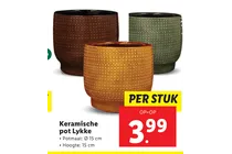 keramische pot lykke