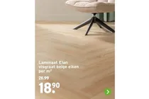 laminaat elan visgraat beige eiken