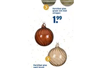 kerstbal glas swirl