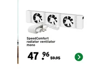 speedcomfort radiator ventilator mono