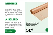 dampremmende folie voor isolatie