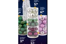 kerstballen mix glas dennengroen