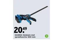 lijmklem met spreidfunctie
