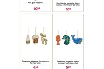 ornament polyester fles popcorn hert