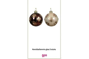 kerstballenmix glas