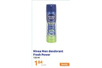 nivea men deodorant fresh power