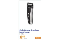 draadloze haartrimmer