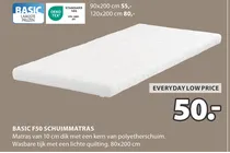 basic f50 schuimmatras