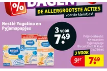 nestle yogolino en pyjamapapje biscuit kant klaar