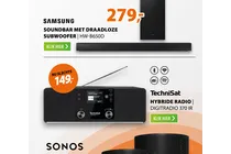 soundbar met draadloze subwoofer