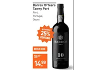 barros 10 years tawny port