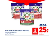 dreft professional vaatwascapsules platinum of platinum