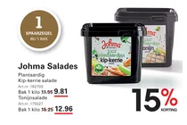 plantaardige kip kerrie salade