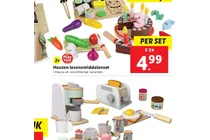 houten levensmiddelenset