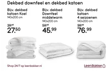 dekbed katoen 4 seizoenen
