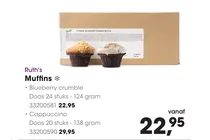 blueberry crumble muffin