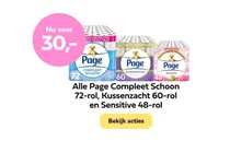 page compleet schoon toiletpapier
