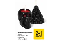 bloedende kaars skelet